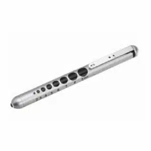 Torch - Penlight (Pupil) w/Gauge & Ruler (silver)