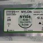 SUTURE NYLON - 2/0 - 25mm - RC 3/8 - 45cm - STERILE