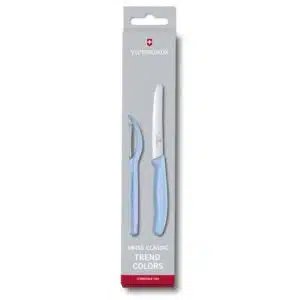 Classic Paring Knife Set w/Universal Peeler (Light Blue) - Victorinox