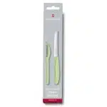 Classic Paring Knife Set w/Universal Peeler (Light Green) - Victorinox