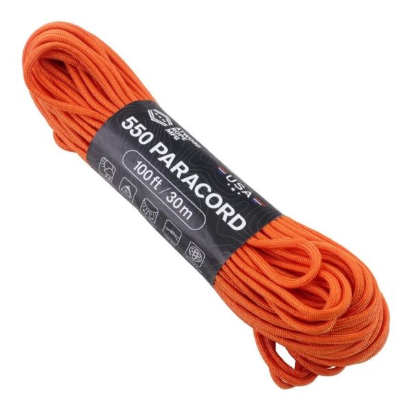 Atwood 550 paracord in burnt orange - Atwood
