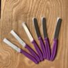 Swiss Classic Steak Knife Set – 6 Piece – Purple (serrated)