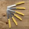 Swiss Classic Steak Knife Set (6pcs) - Yellow (serrated)