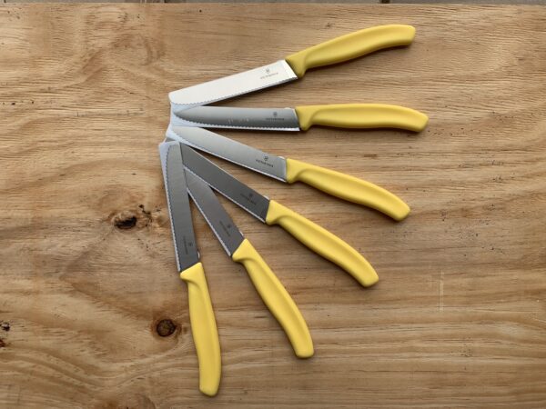 Swiss Classic Steak Knife Set (6pcs) - Yellow (serrated)