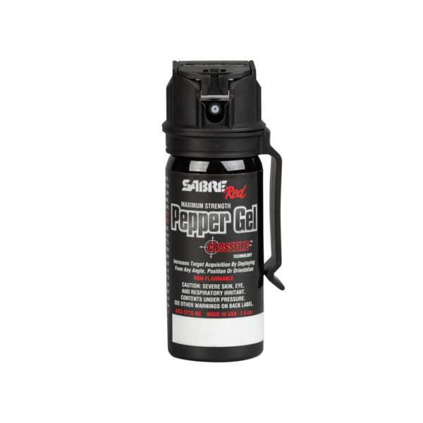 Crossfire Pepper Gel w/Pocket Clip - SABRE