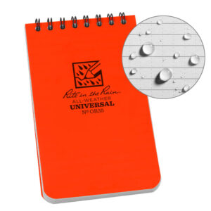 Top Spiral 3x5 Notebook (Orange) - Rite In The Rain