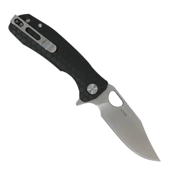 Clip-Point Medium 14C28N - Black - Honey Badger