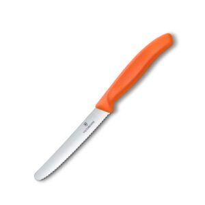 Swiss Classic Tomato/Table Knife - Orange (serrated) - Victorinox
