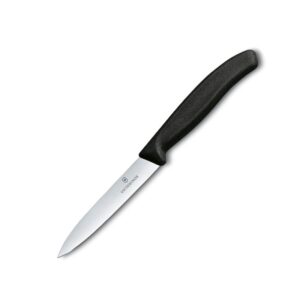 Swiss Classic Paring Knife - Black (Plain-10cm) - Victorinox