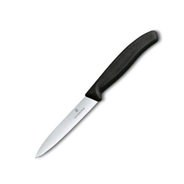 Swiss Classic Paring Knife - Black (Plain-10cm) - Victorinox