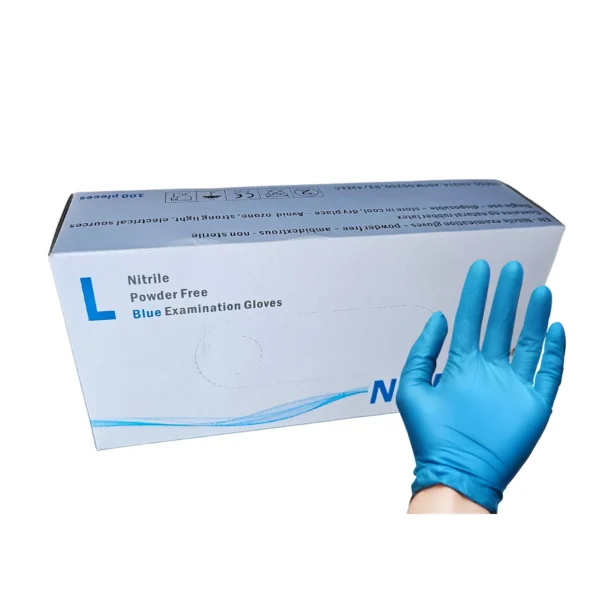 Blue Nitrile Gloves Box - Large (100s)