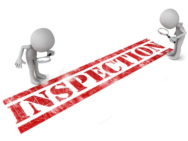 flashlight inspection sign