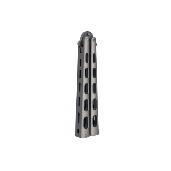 ACE Butterfly Knife - Partially Serrated w/Satin Handle