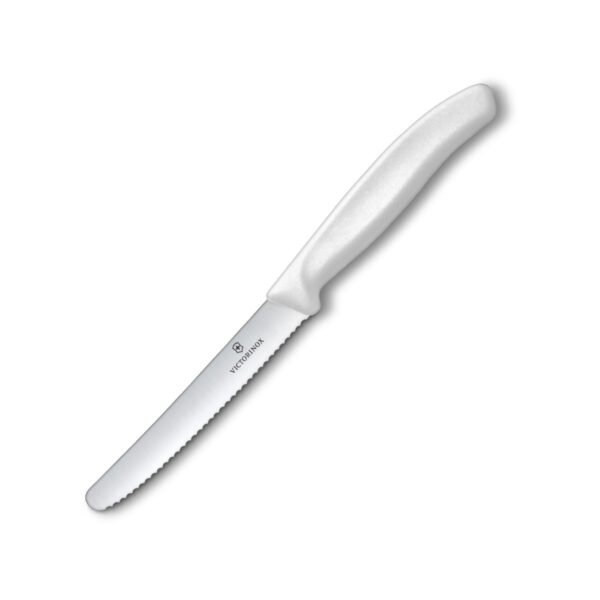 Swiss Classic Tomato/Table Knife - White (serrated) - Victorinox